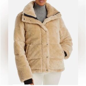 Aqua Lilly faux fur teddy Short jacket